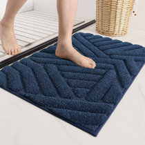 Blue and deals brown bath rugs